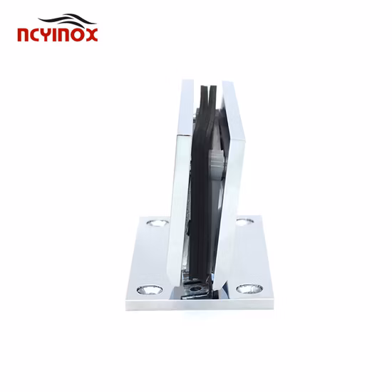 90 Degree Wall to Glass Door Hinge Brass Bathroom Offset 5 Degrees Glass Shower Hinge