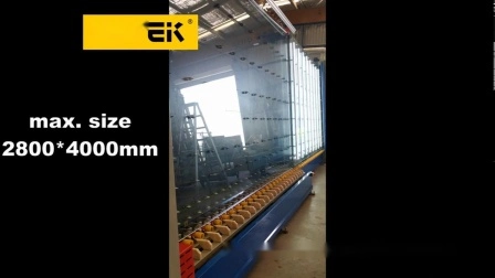 Автоматическая вертикальная онлайн-линия по производству вакуумного изолирующего стекла с двойным остеклением, 2800 мм